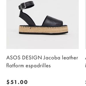 ASOS leather espadrilles